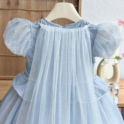 Blue Princess Dress Birthday Gift Dress