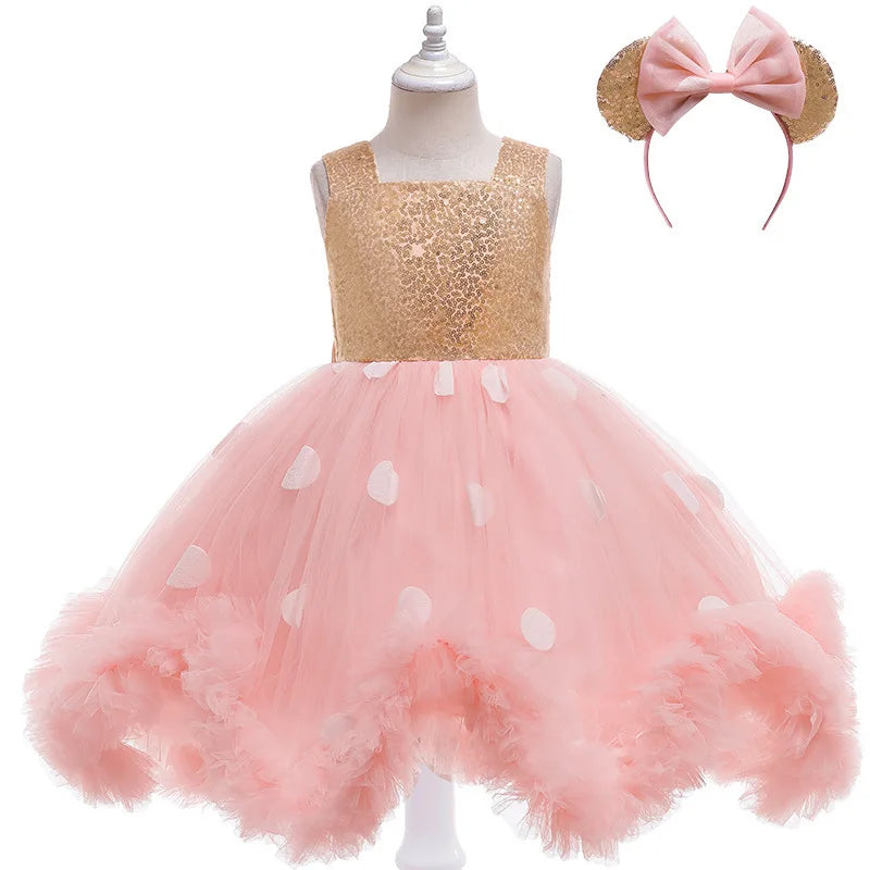 First Birthday Party Fluffy Mesh Tutu Dress
