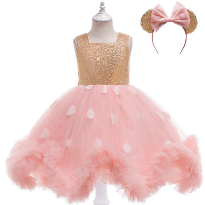 First Birthday Party Fluffy Mesh Tutu Dress