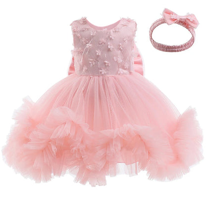 First Birthday Party Fluffy Mesh Tutu Dress
