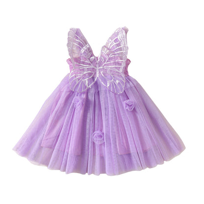 Vestido de alas de mariposa