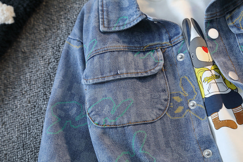 Conjunto infantil de 3 piezas con chaqueta para niño