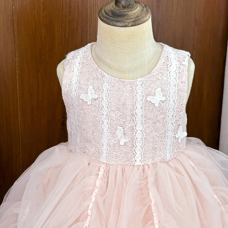 Fashionable Girls Dress Vest Dress Baby Tulle Skirt