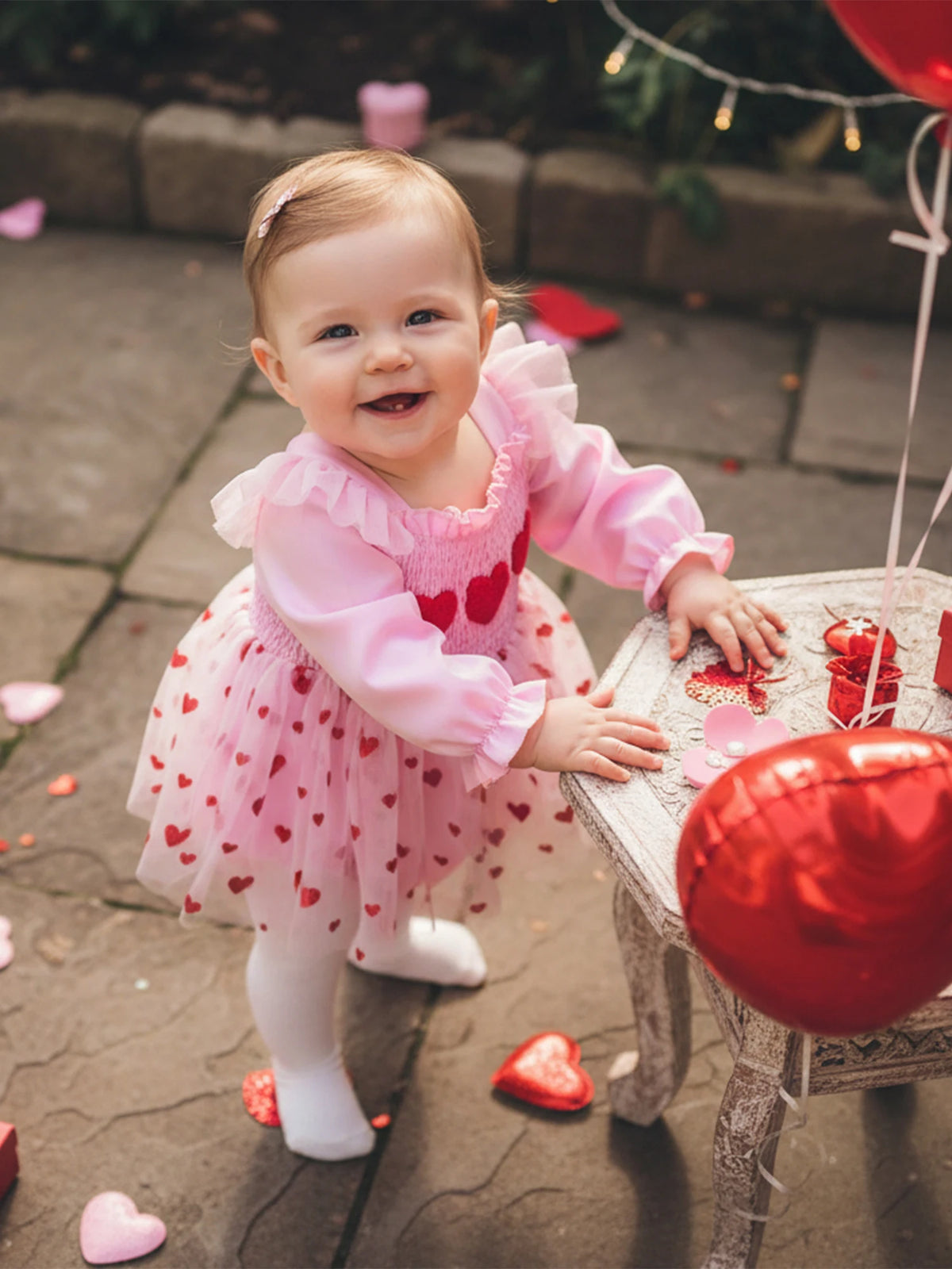 0-18M Newborn Baby Girl Outfit Heart Romper