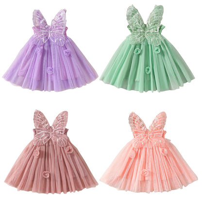 Vestido de alas de mariposa