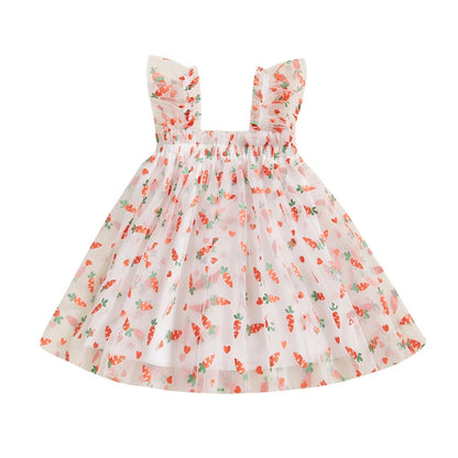 Vestido de Pascua de tul para niña 