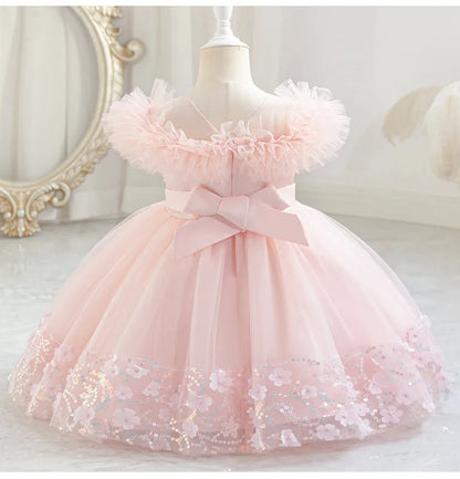 Children's Princess Dress Skirt Baby Puffy Tulle Skirts Festival Party Dress