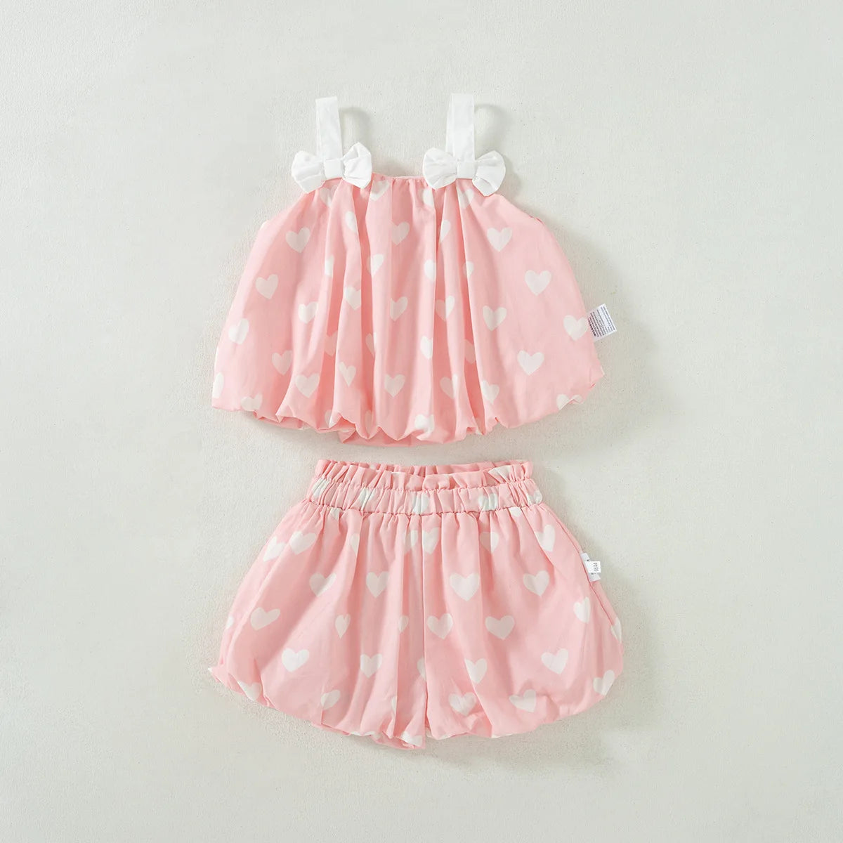 Summer Baby Sleeveless Bow Children Sets