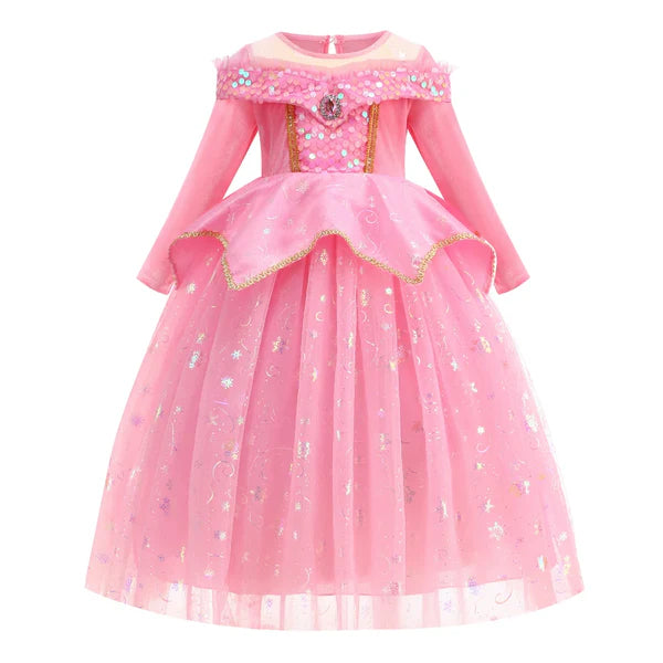 Children's Party Dress in Sparkly Pink
