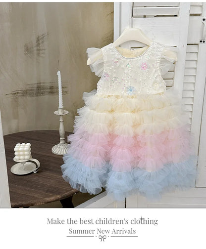 Cake-Puff Sleeve Gorgeous Princess Dress