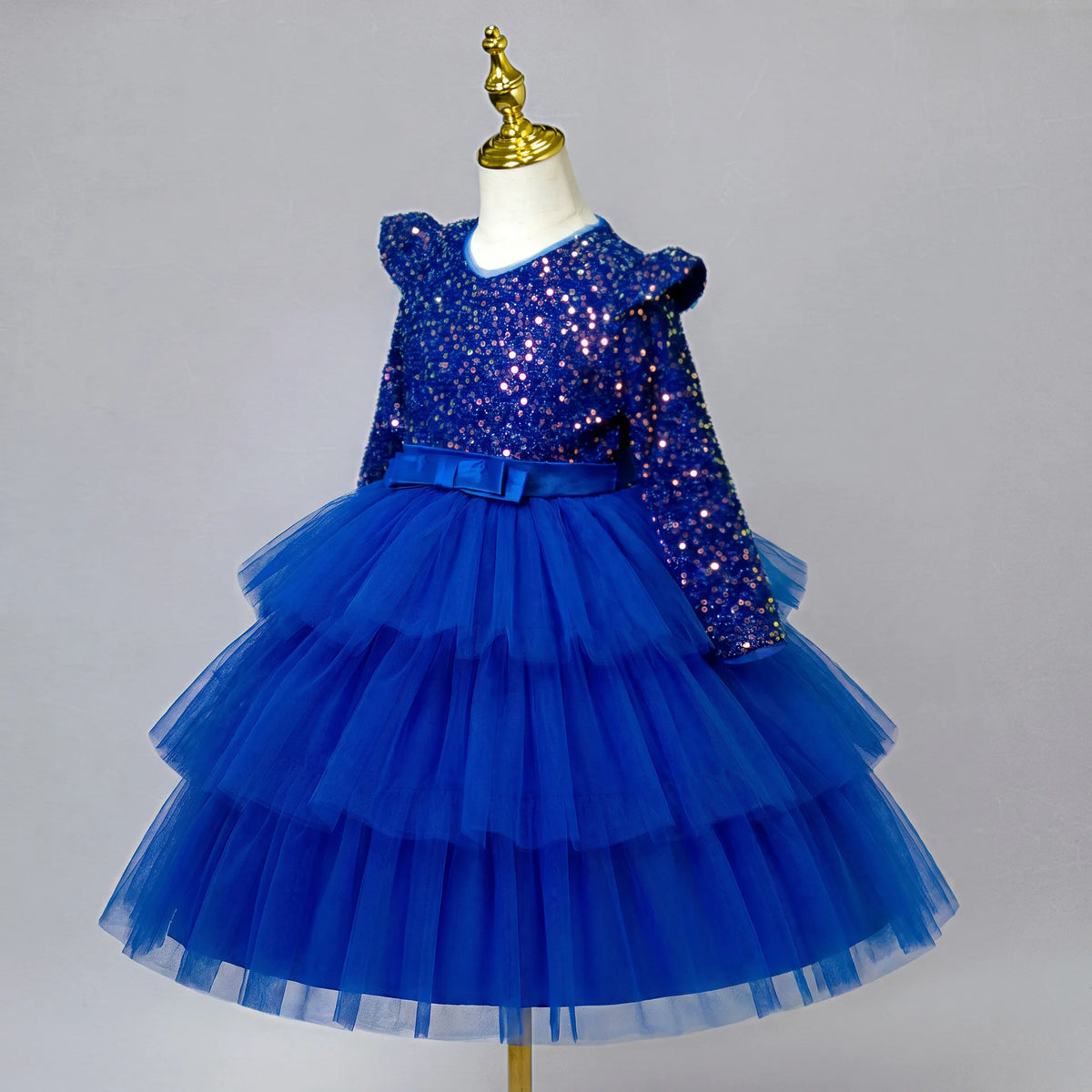 Princess Style Long Sleeve Children's Dress