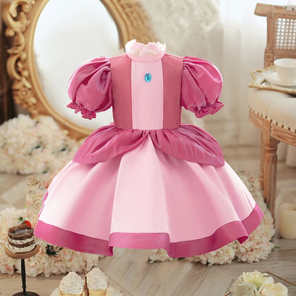 Girls Snow White Princess Dresses Kid Cosplay Gown Girl Halloween