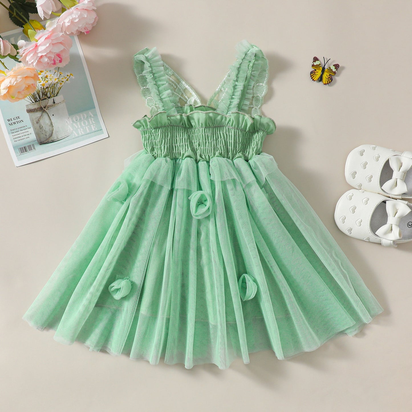 Vestido de alas de mariposa