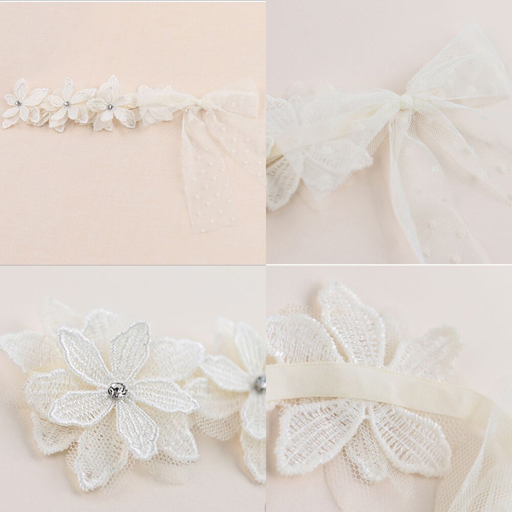 Diadema de flores de encaje vintage 