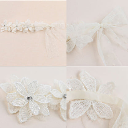 Diadema de flores de encaje vintage 