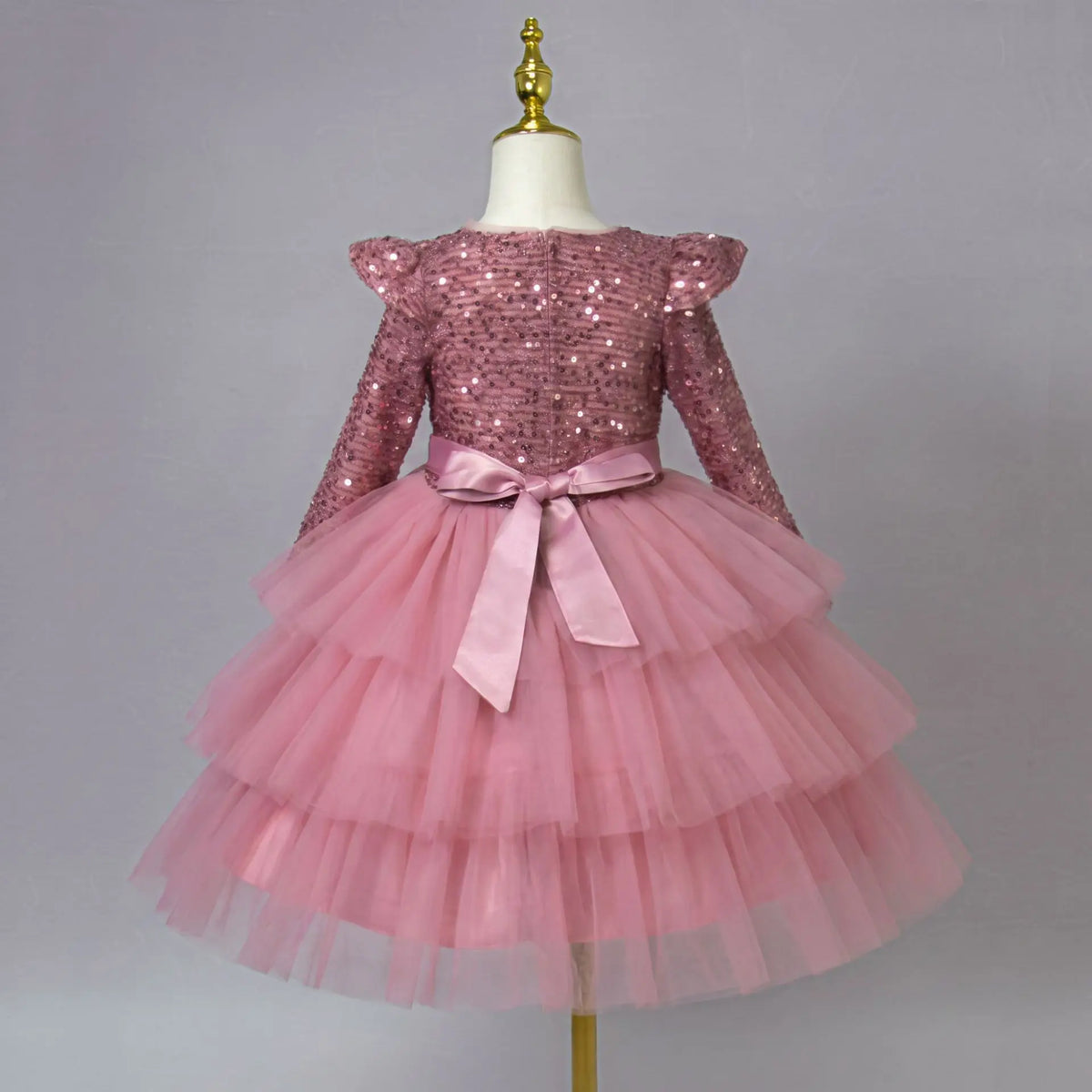 Princess Style Long Sleeve Children's Dress