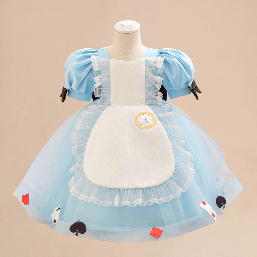 Girls Snow White Princess Dresses Kid Cosplay Gown Girl Halloween
