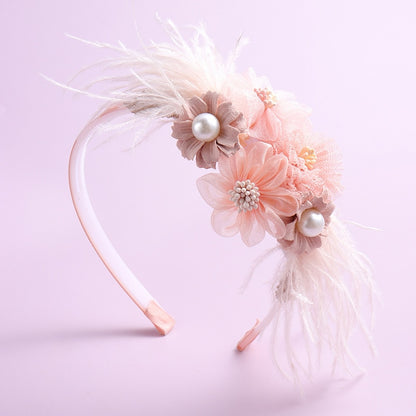 Tiara infantil con flores