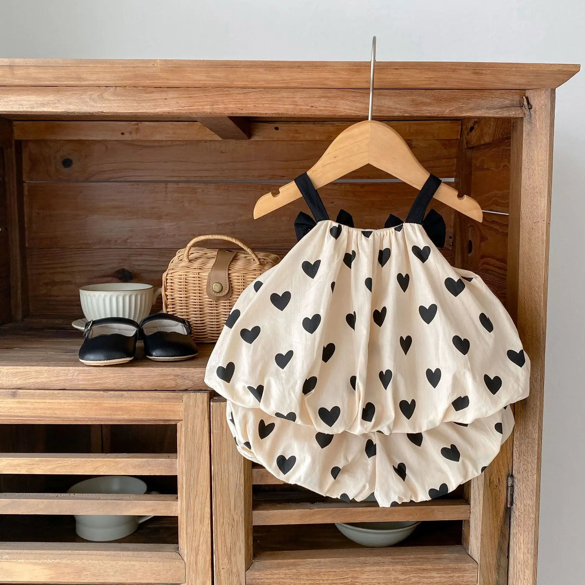 Summer Baby Sleeveless Bow Children Sets