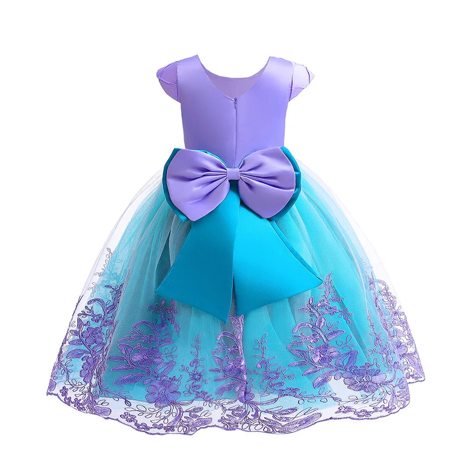 Vestido de fiesta infantil de sirena 