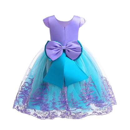 Vestido de fiesta infantil de sirena 
