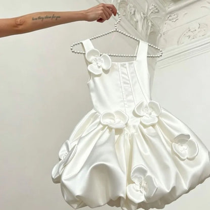 Baby Girl Princess 3D Flower Tutu Dress Sleeveless