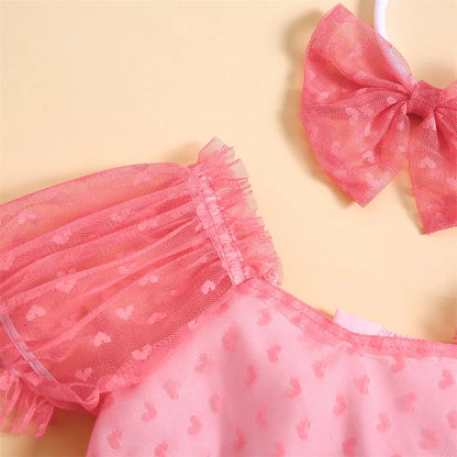 Body infantil Corazones + Lazo 