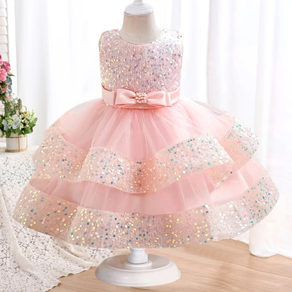 First Birthday Party Fluffy Mesh Tutu Dress