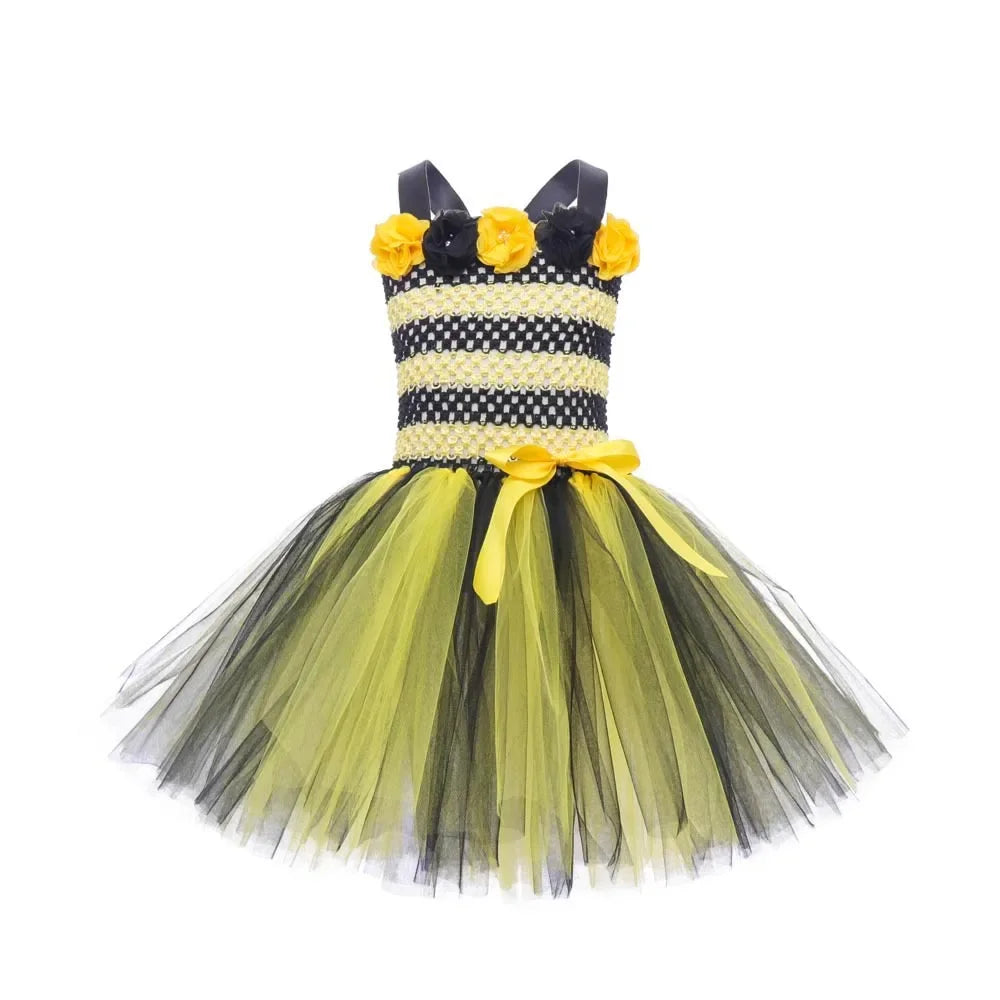 Yellow Little Bee Animal Performance Costume Halloween Dress