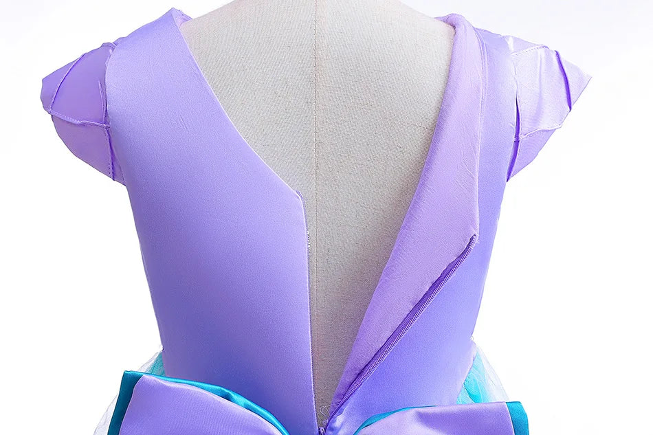 Vestido de fiesta infantil de sirena 