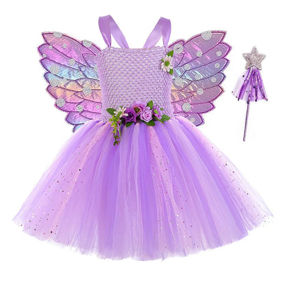 Tulle Princess Dress Sleeveless Strap Birthday Dress