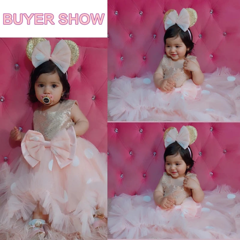 First Birthday Party Fluffy Mesh Tutu Dress