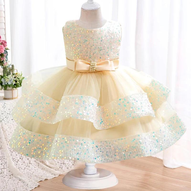 First Birthday Party Fluffy Mesh Tutu Dress