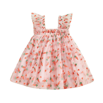 Vestido de Pascua de tul para niña 