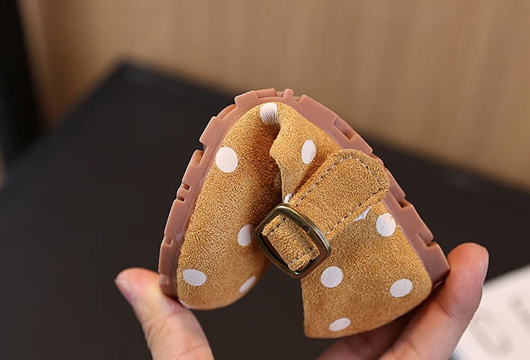 Girls Polka Dot Shoes Cute Children Princess Dress Shoes