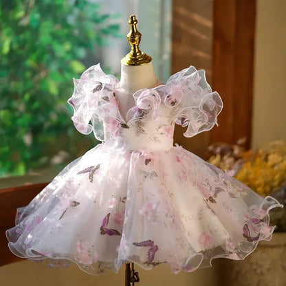 Flower Girl Dresses For Weddings Fairy Princess Ball Gown Dresses