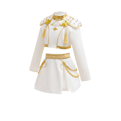 Halloween Party Girls CosplayWhite Long Sleeves Dress