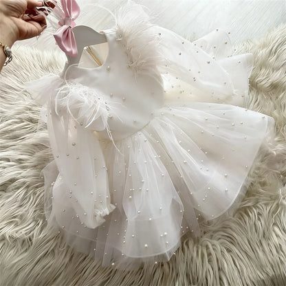 Custom Light Luxury Beaded Tulle Short Gown
