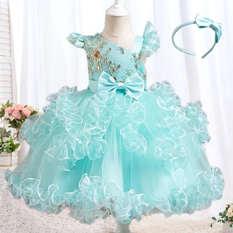 The New Net Yarn Birthday Cake Pengers Dress