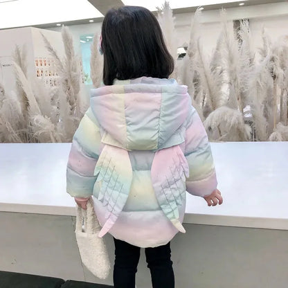 Chaqueta infantil con alas de colores para mujer 