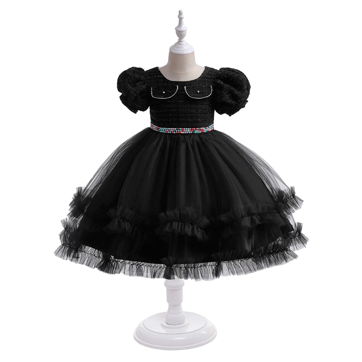 Vestido de bruja negra para niña