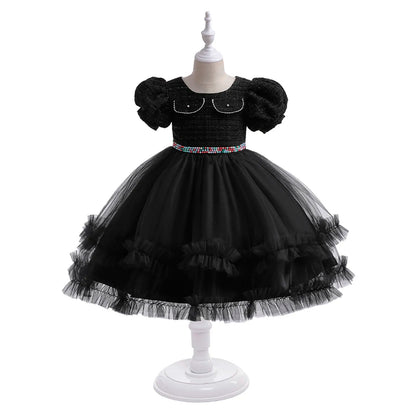 Vestido de bruja negra para niña