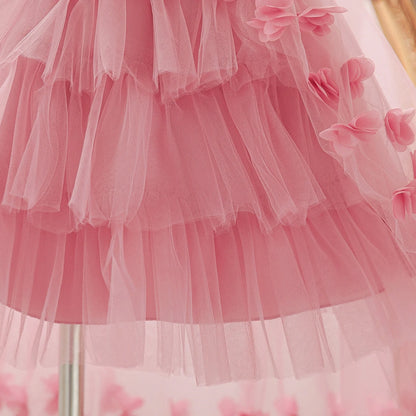 Children's Princess Dress Cake Skirt Net Gown Flower