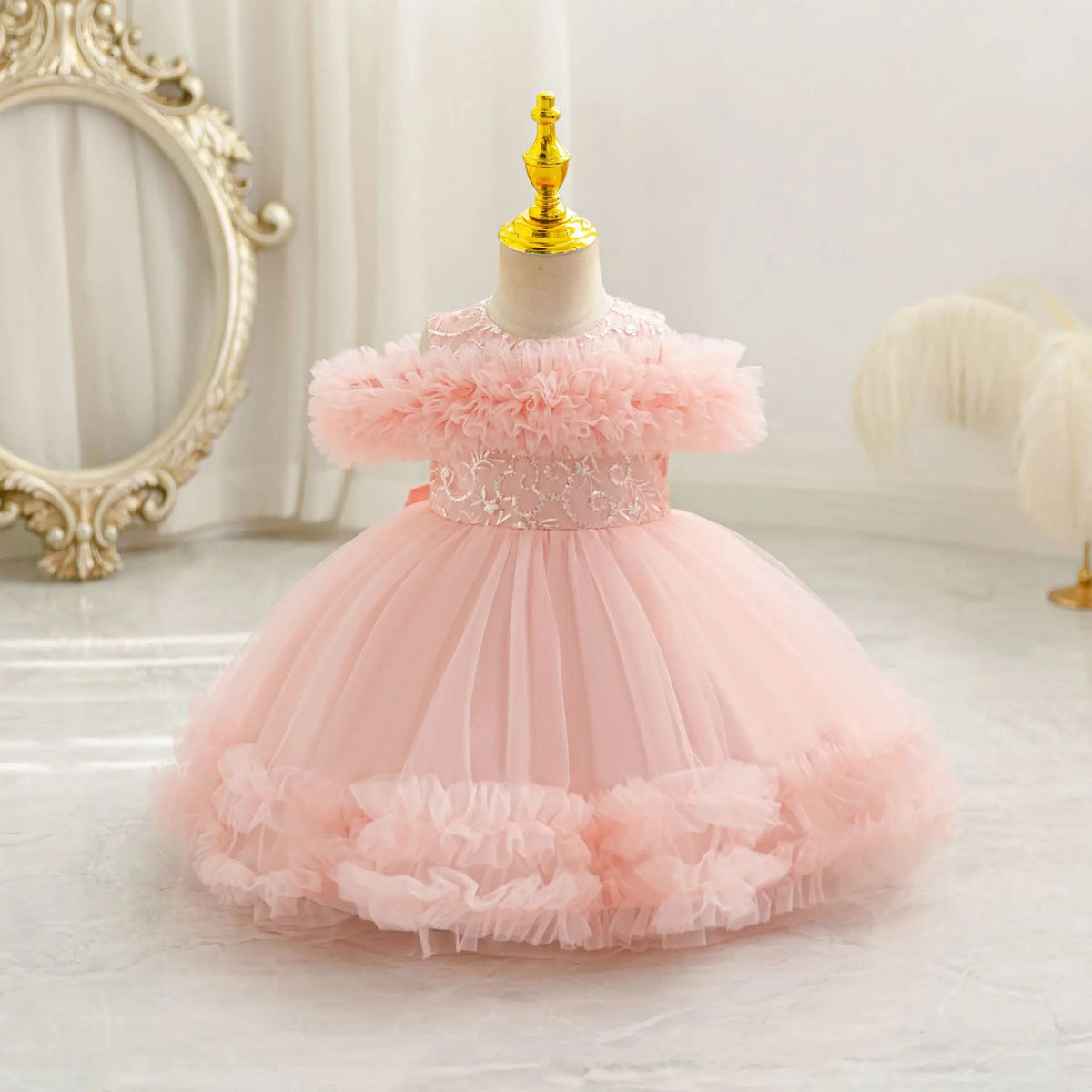 Children Pageant Dress New Baby Birthday Party Dress