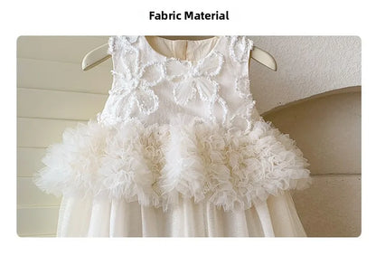 Princess Style Girls Dress Floral Birthday