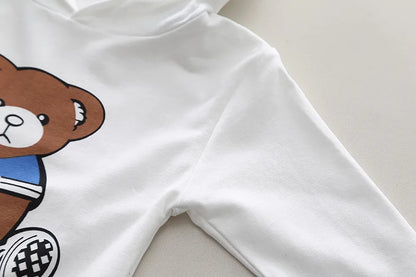 Spring Autumn Boys' Denim Long Sleeve Three-Piece Suit Casual Fashionable Children's Clothing Set Soft Cotton Baby Toddler Kids