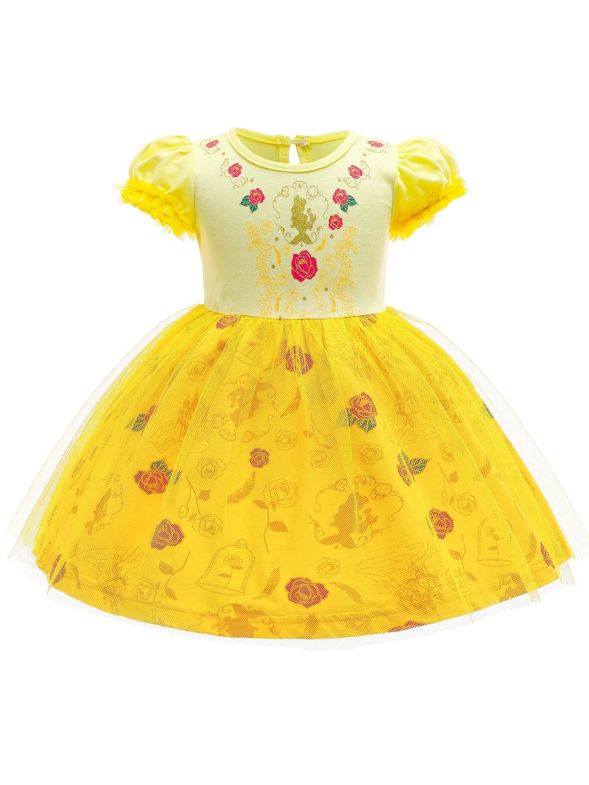 Round Neck Dress Children  Mesh Tulle Dress