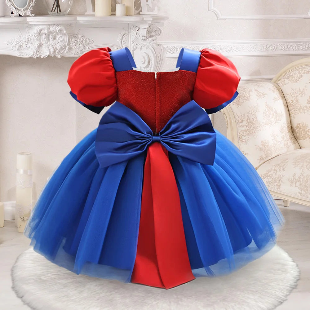 Girls Snow White Princess Dresses Kid Cosplay Gown Girl Halloween