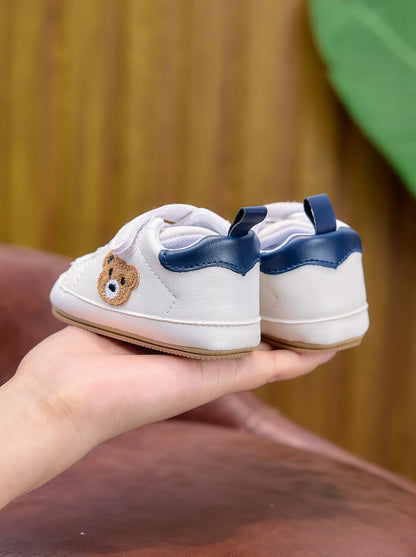 Baby Sneakers Cartoon Bear Embroidery Baby Shoes