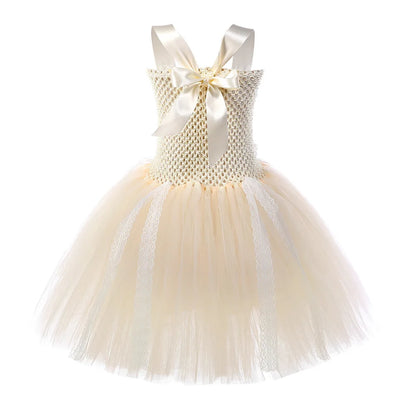 Tulle Princess Dress Sleeveless Strap Birthday Dress
